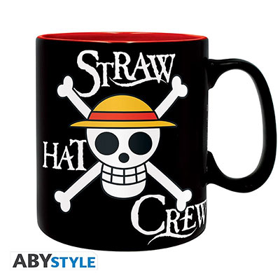 ABYSTYLE-ONE-PIECE---Tazza-460-ml-Luffy-&-Skull